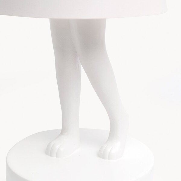 KARE Kare LED-svetilka na baterije Animal Rabbit, bela, IP54, 29 cm, zatemnjen, Bela, Dnevna soba / jedilnica, Plastika, Dizajn