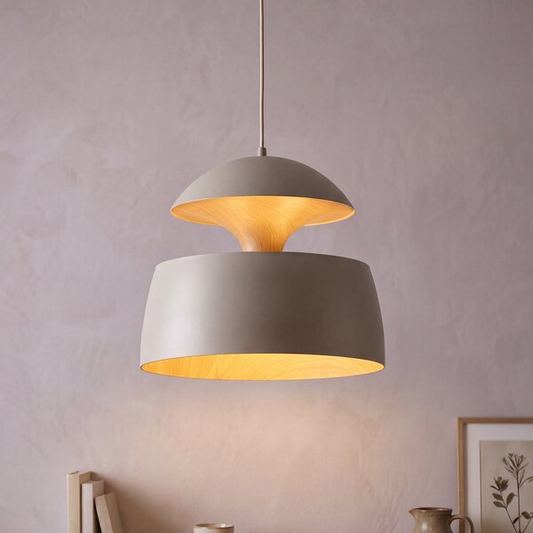 OSRAM viseča svetilka Decor Hazel, bež, Ø 40 cm, kovina, E27, zatemnjen, Bež, Dnevna soba / jedilnica, Kovina, Sodobni