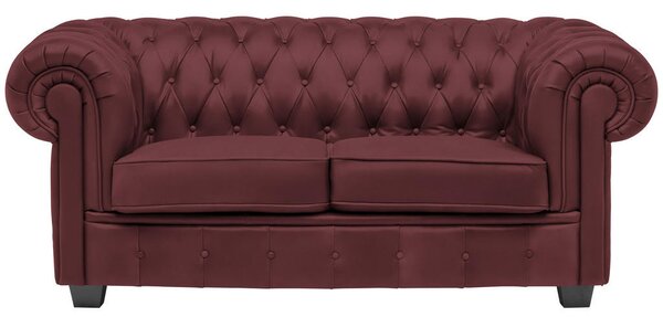 CHESTERFIELD ZOFA, bordo tekstil