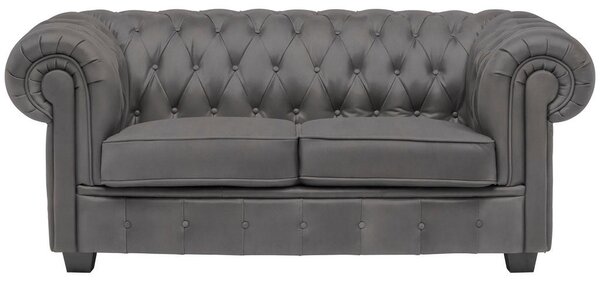 CHESTERFIELD ZOFA, siva tekstil