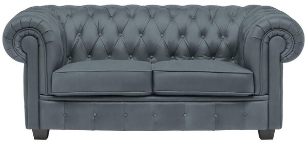 CHESTERFIELD ZOFA, sivomodra tekstil