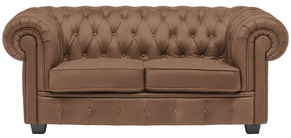 CHESTERFIELD ZOFA, rjava tekstil