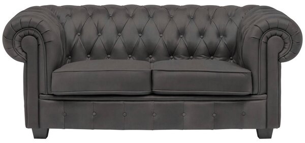 CHESTERFIELD ZOFA, temno siva tekstil