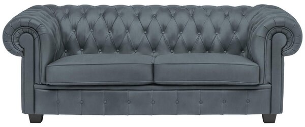 CHESTERFIELD ZOFA, sivomodra tekstil