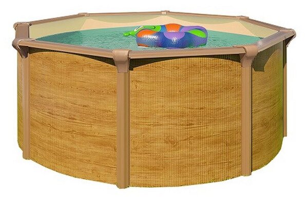 Mömax Bazen Woody De Luxe Supreme, Peščeni Filter, Ø 360cm