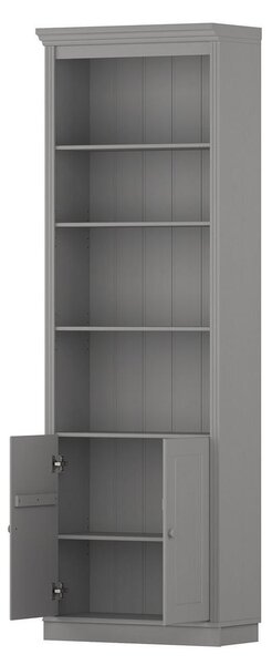 KNJIŽNA OMARA 222/223/37 cm siva