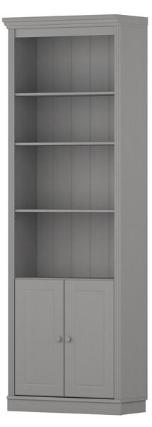 KNJIŽNA OMARA 222/223/37 cm siva