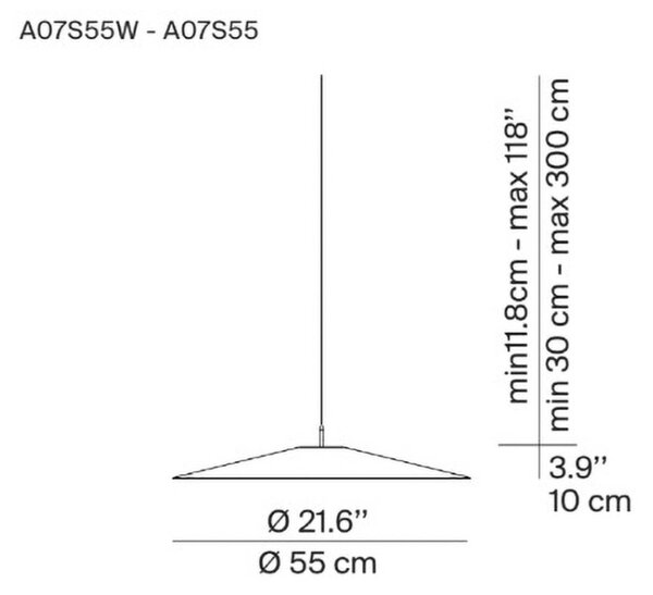 Luceplan Koinè LED viseča luč 927 Ø55cm črna