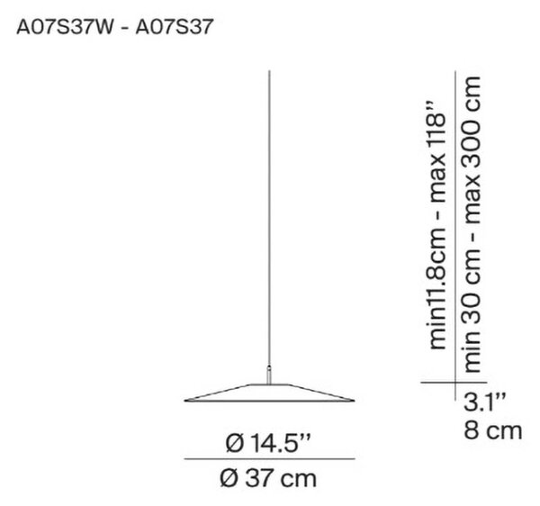 Luceplan Koinè LED viseča luč 927 Ø37cm bela