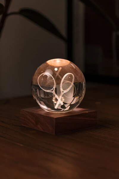 Gingko Design Led brezžična svetilka Gingko Design Amber Crystal Light