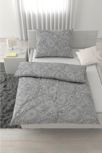 Mömax Posteljnina Paisley, Siva, 60/80, 140/200