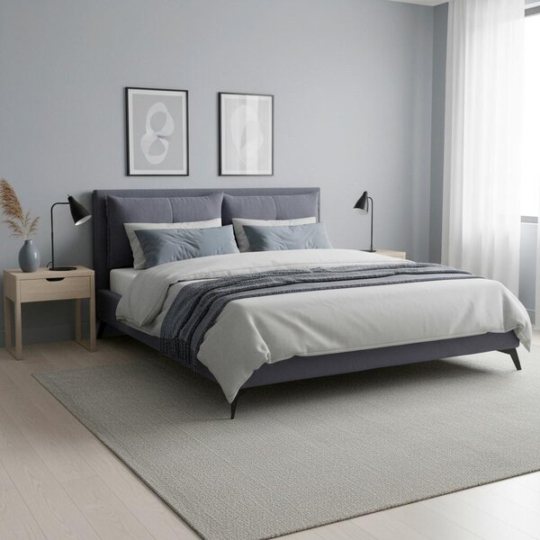 Bessagi Home Oblazinjena Postelja Sleepy, 180x200, Siva