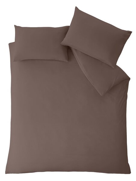 Temno rjava posteljnina za zakonsko posteljo 200x200 cm So Soft Non Iron – Catherine Lansfield