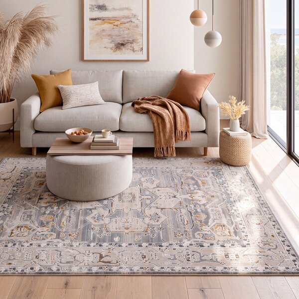 Prašno modra preproga 115x170 cm Berta – Universal