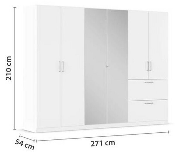 Modern Living Omara S Klasičnimi Vrati Padua, Bela