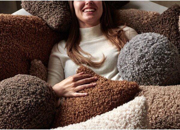 Plišasta okrasna blazina ø 26 cm Teddy – Blomus