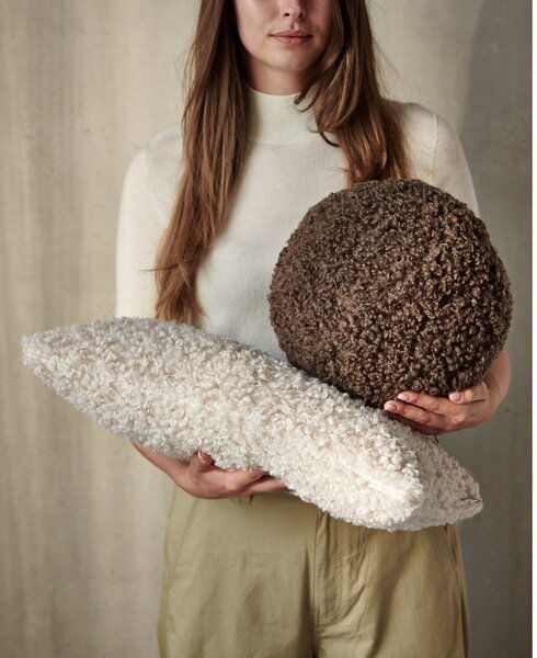 Plišasta okrasna blazina ø 26 cm Teddy – Blomus
