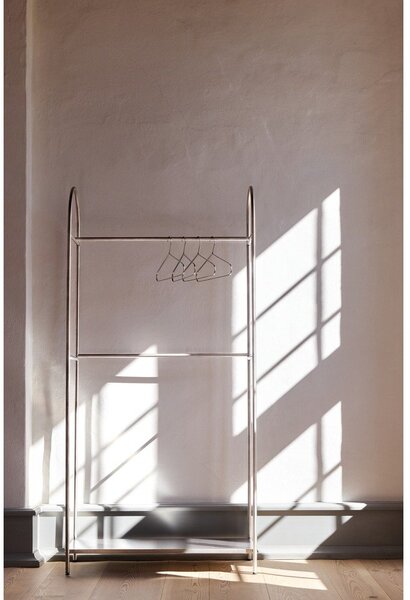 Kovinsko stojalo za oblačila v mat srebrni barvi 92x186x39 cm Arch – Mette Ditmer Denmark