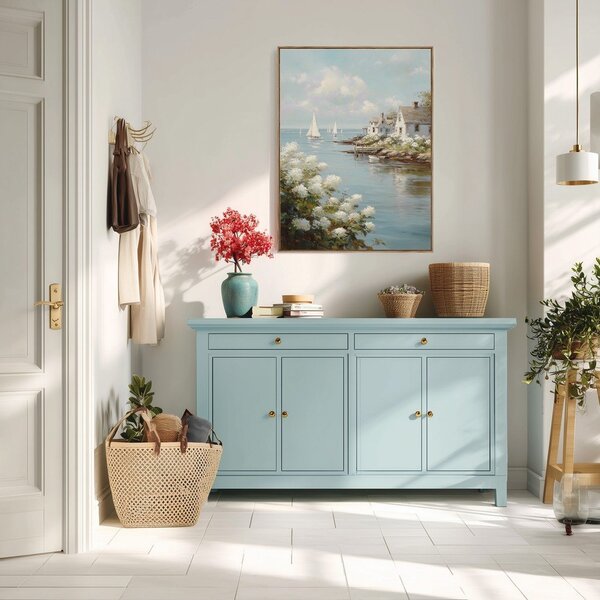 Tiskana slika z okvirjem 60x80 cm Quiet Bay – Styler
