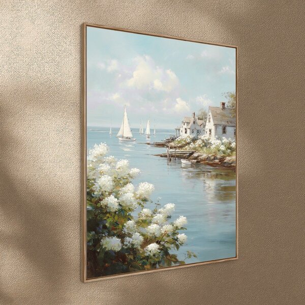 Tiskana slika z okvirjem 60x80 cm Quiet Bay – Styler