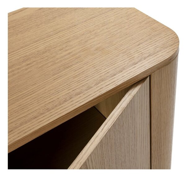 Komoda v hrastovem dekorju v naravni barvi 180x75x40 cm Padoc – MOME