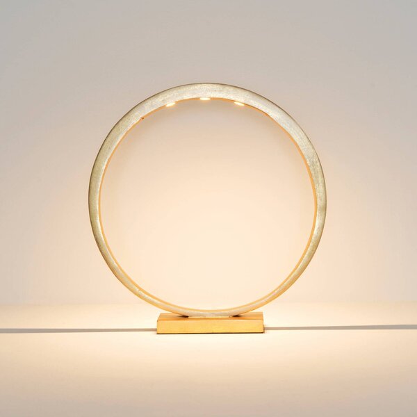 Namizna svetilka LED Asterisco ring design gold dimmer