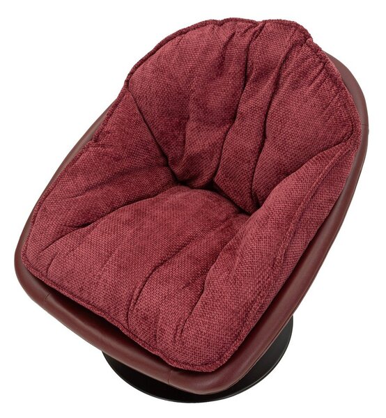 Bordo rdeč vrtljiv fotelj Retro Style – Mauro Ferretti