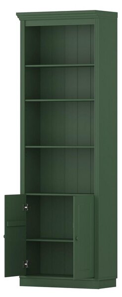 KNJIŽNA OMARA 222/223/37 cm zelena