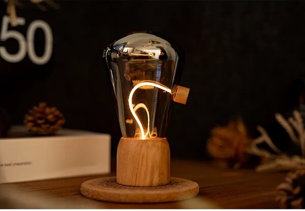 Gingko Design svetilka LED iz stekla 6,8 x 6,8 x 12,7 cm