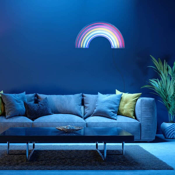 LED stenska luč Neon Rainbow, USB