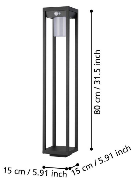 Martano solarna LED luč za poti s senzorjem