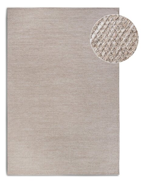 Bež ročno tkana preproga iz mešanice volne 80x150 cm Pradesh Linen White – Elle Decoration