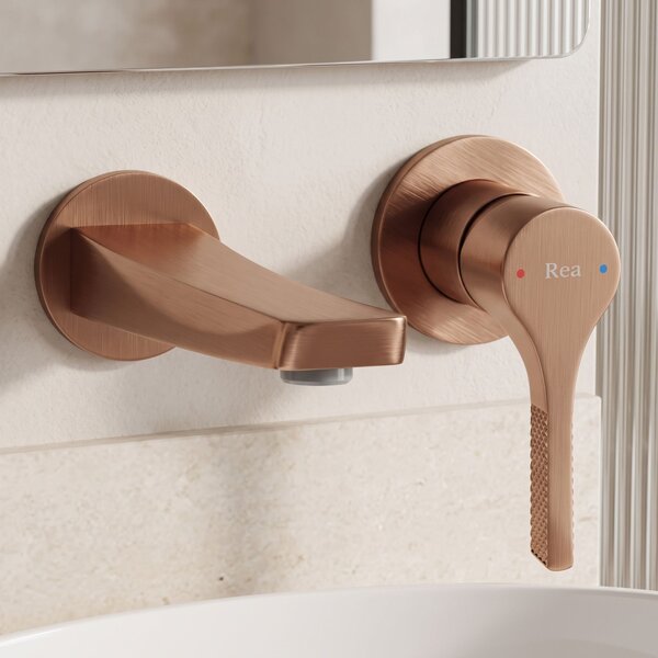 Podometna armatura za umivalnik REA VISION Brush Copper + BOX