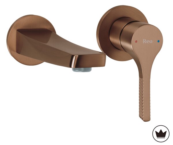 Podometna armatura za umivalnik REA VISION Brush Copper + BOX