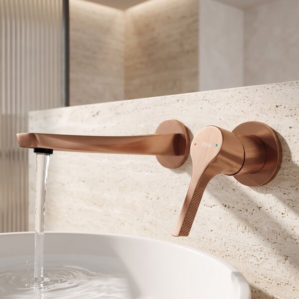 Podometna armatura za umivalnik REA VISION Brush Copper + BOX