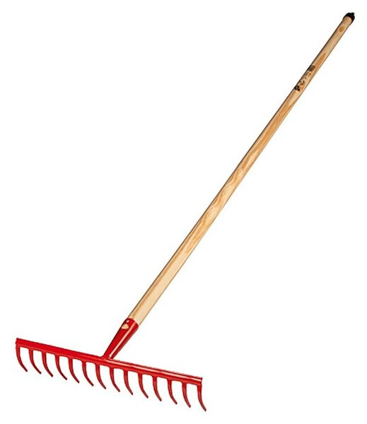 Gardol Vrtne grablje (Delovna širina: 35 cm, Število zob: 14, Dolgi ročaj)