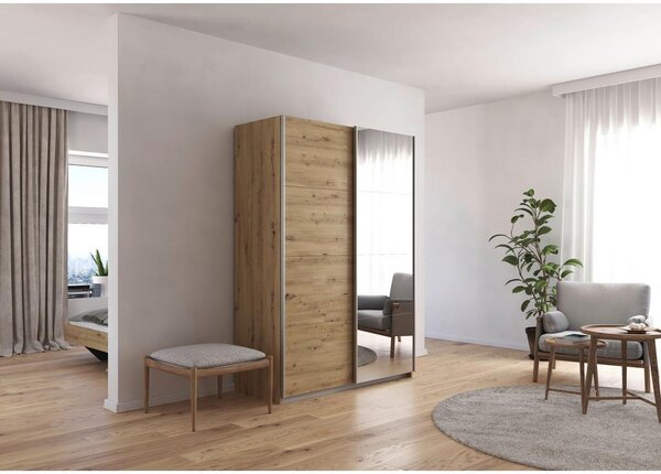 Modern Living Omara Z Drsnimi Vrati Subito, Barva Hrasta