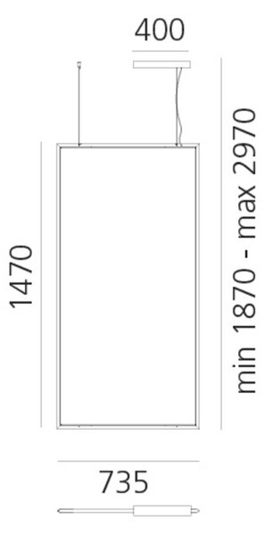 Artemide Discovery Pravokotni DALI aluminij 3.000K