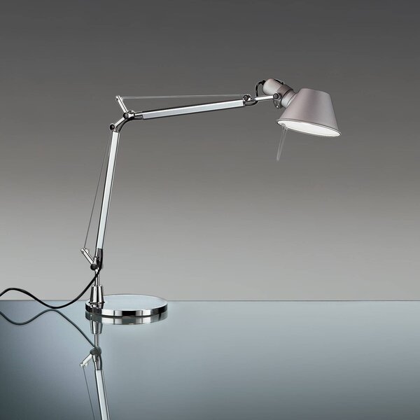 Artemide Tolomeo Mini namizna svetilka iz aluminija s podstavkom 2700K