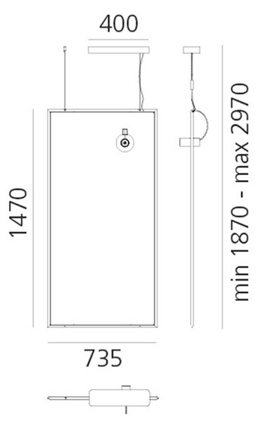 Artemide Discovery Space Spot Pravokotni CCT