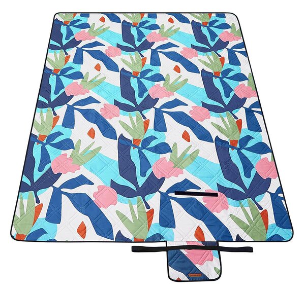 Piknik odeja, odeja za piknik, 200 x 150 cm barvni listi | SONGMICS