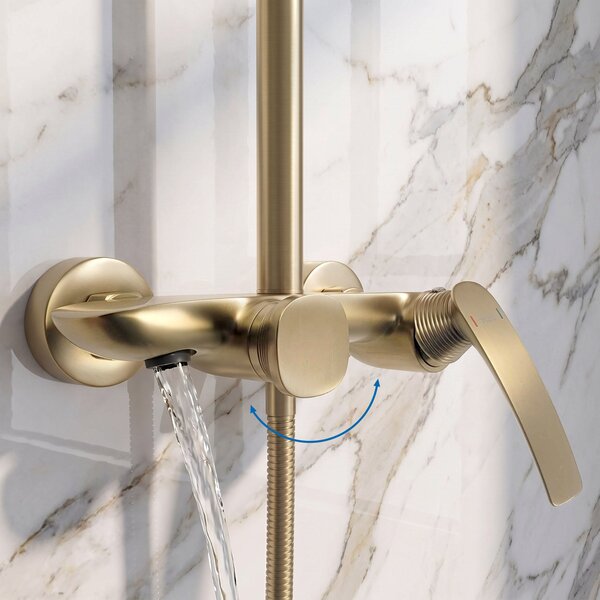 Komplet za prhanje PREMIUM Rea Como M1 Brush Gold