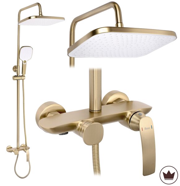 Komplet za prhanje PREMIUM Rea Como M1 Brush Gold