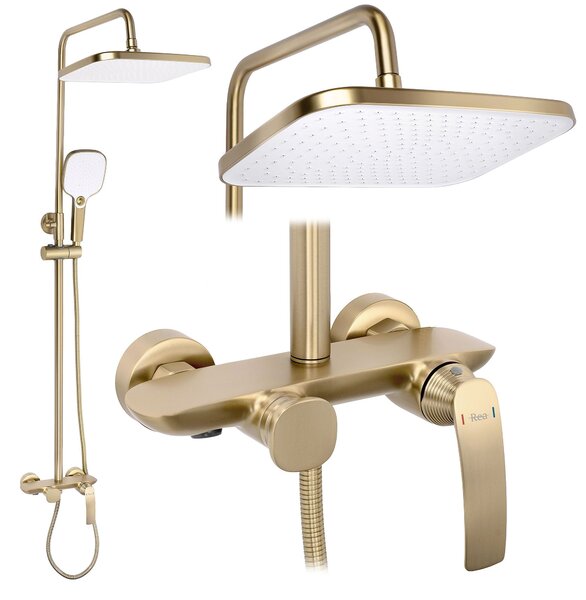 Komplet za prhanje PREMIUM Rea Como M1 Brush Gold