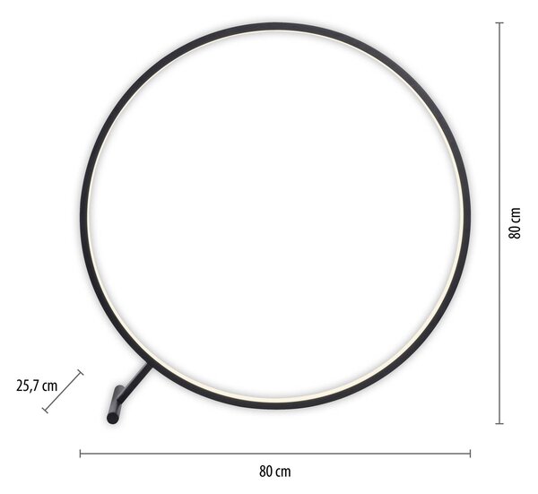 Talna svetilka LED Hula CCT z daljinskim upravljalnikom Ø 80 cm