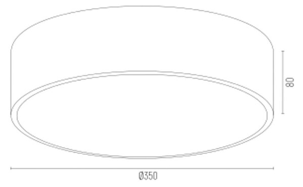 Stropna svetilka Amore, zlate črte, črna, Ø 35 cm