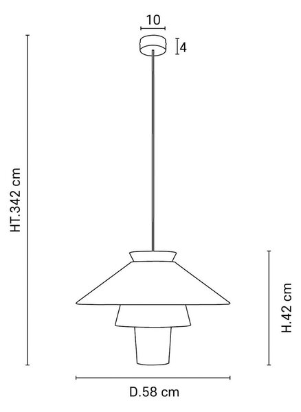 MARKET SET Ruche viseča luč, Ø 58 cm, marshmallow