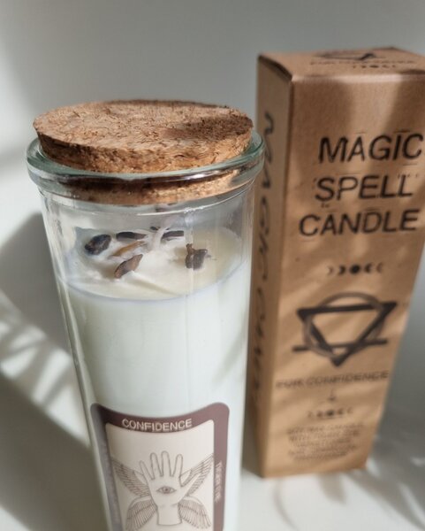 Energijska sveča – SAMOZAVEST - Glass, Soywax - Birma - Rojstni dan
