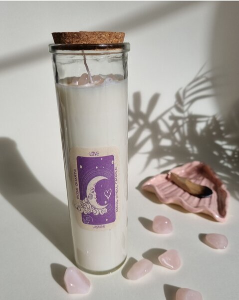 Energijska sveča – LJUBEZEN - Glass, Soywax - Valentinovo - Home warming