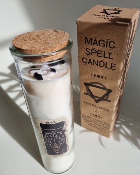 Energijska sveča – RAVNOVESJE - Glass, Soywax - Home warming - Birma